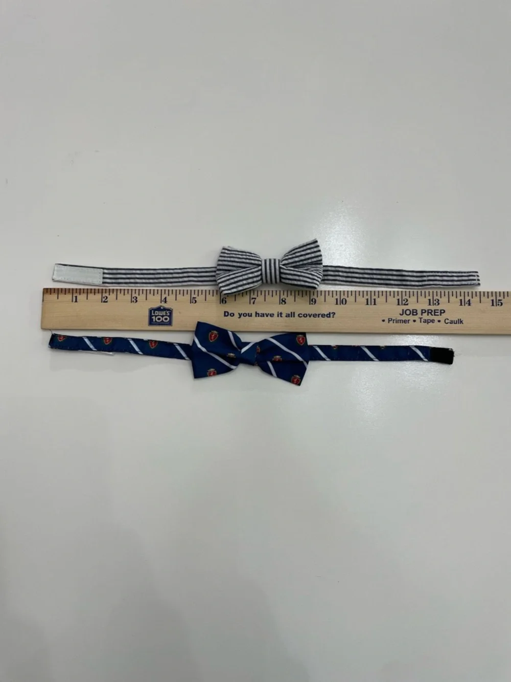 Kids Bow Ties, Seersucker and Coat of Arms, Navy and White